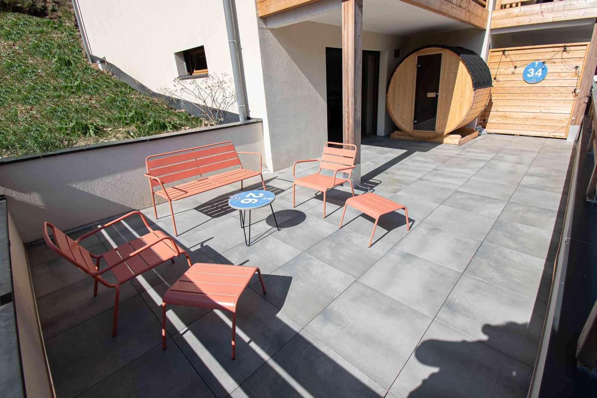 Dans Residence Neuve Le Snow Roc Sur Les Pistes, Grand Studio Cosy 5 Pers Avec Terrasse Panoramique, Sauna, Wifi Сен-Жан-д'Ольп Экстерьер фото